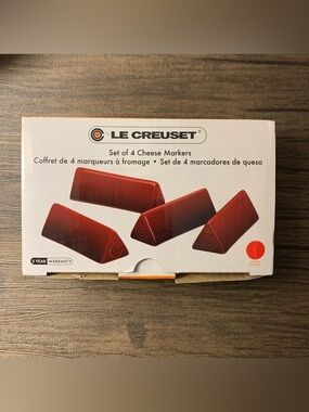 Le Creuset Red Cheese Markers - Set of 4 Triangles